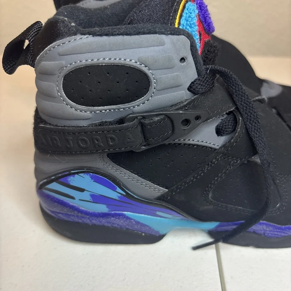 Size 4Y- Jordan 8 Retro‎ 2015 Mid Aqua NO BOX